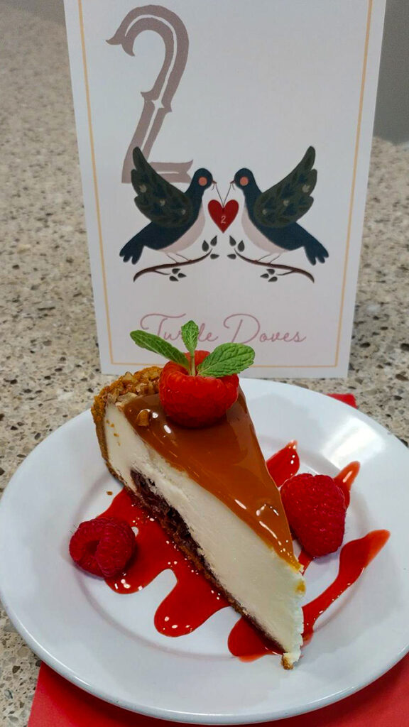 turtle cheesecake is a culinary delight with sweet fruit